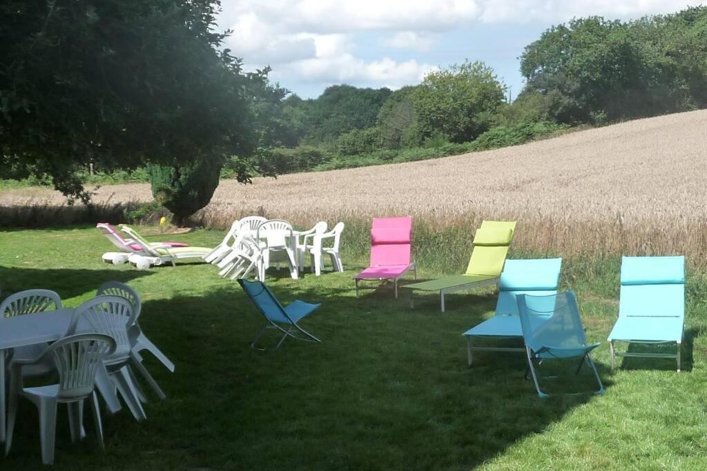 16Bis 1ch, 2-4pers, jardin Les Gîtes Bigoudens Plonéour-Lanvern Buitenkant foto